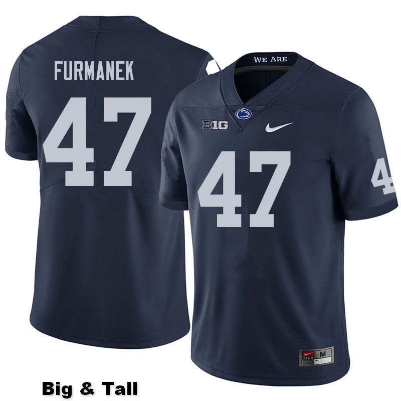 NCAA Nike Men's Penn State Nittany Lions Alex Furmanek #47 College Football Authentic Big & Tall Navy Stitched Jersey DZW5398PS